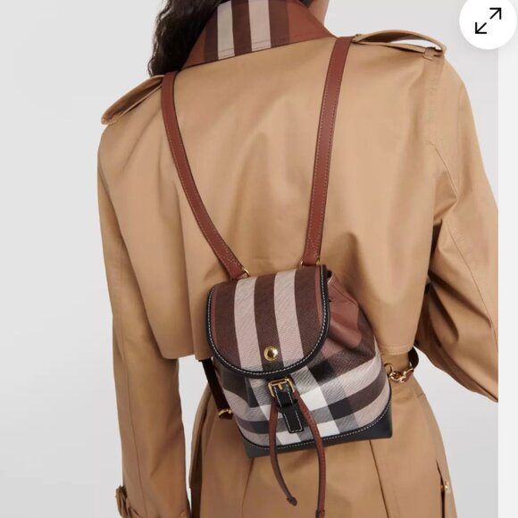 【Burberry】Mini Backpack Birch Check - Picture 2 of 15